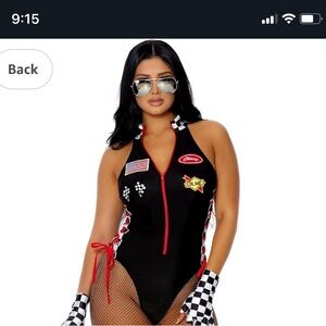 Moschino Black Racerback Bodysuit